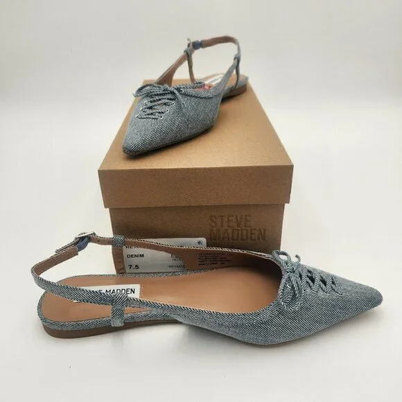 Steve Madden NEW Reyanne Corsetted Slingback Mule Size 7 1/2 - Picture 5 of 9